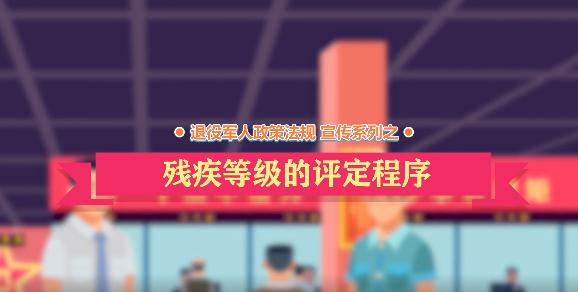 退役军人政策法规微动漫之：残疾等级的评定程序
